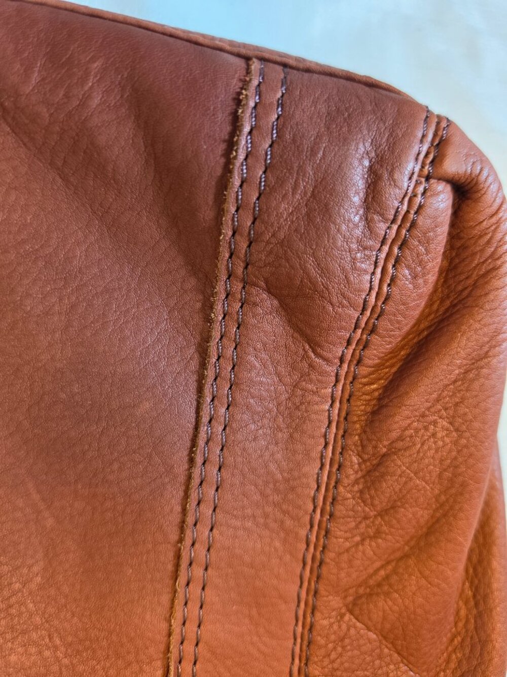 American Leather Co. Brown 100% Genuine Leather Handbag - Picture 8 of 11